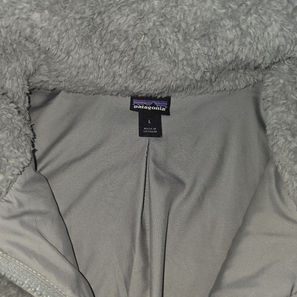 Patagonia Women's Los Gatos Fleece Jacket In Salt Grey Size L - Picture 8 of 12